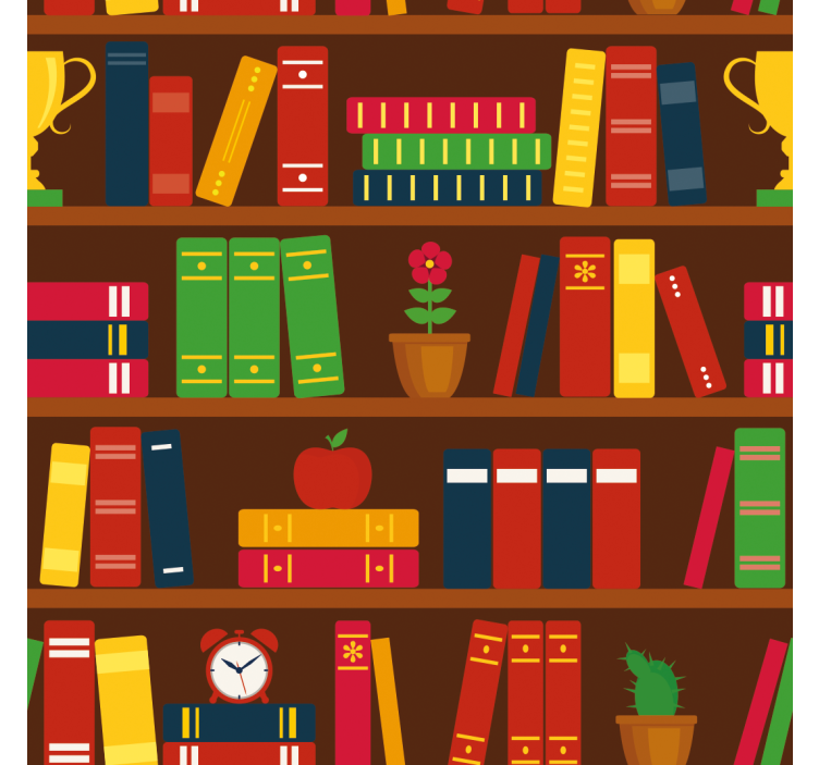 Roleta do biura w stylu domowej biblioteki - TenStickers