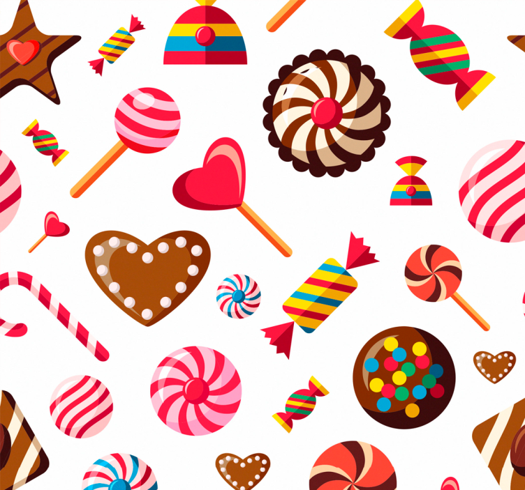 Roleta do kuchni z wzorami cukierkowymi - TenStickers