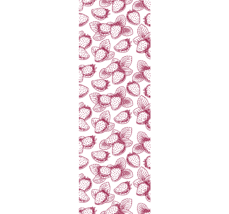 Roleta do kuchni rysunki truskawek - TenStickers