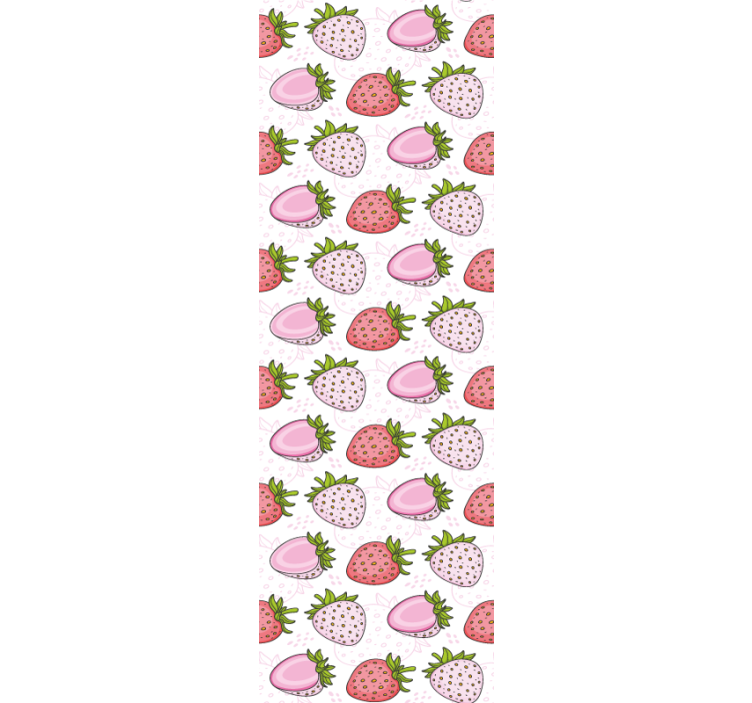 Roleta do kuchni w truskawkowe wzory - TenStickers