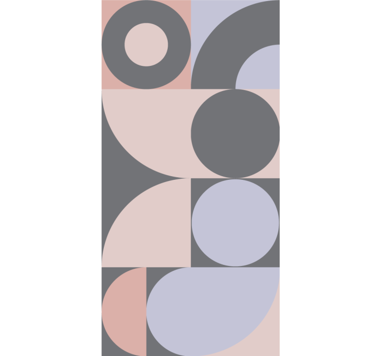 Roleta do kuchni w geometryczny wzór okręgów - TenStickers