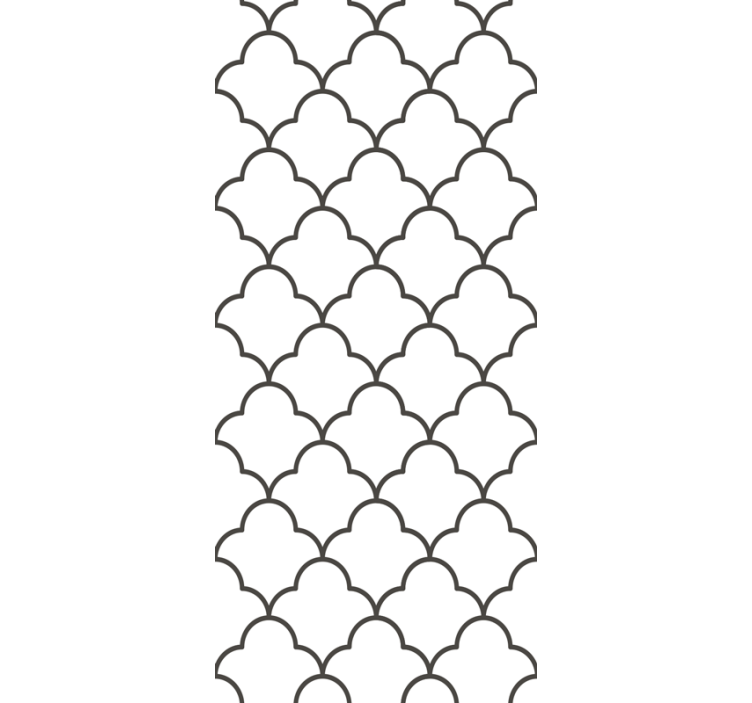 Roleta do kuchni w geometryczny marokański wzór - TenStickers