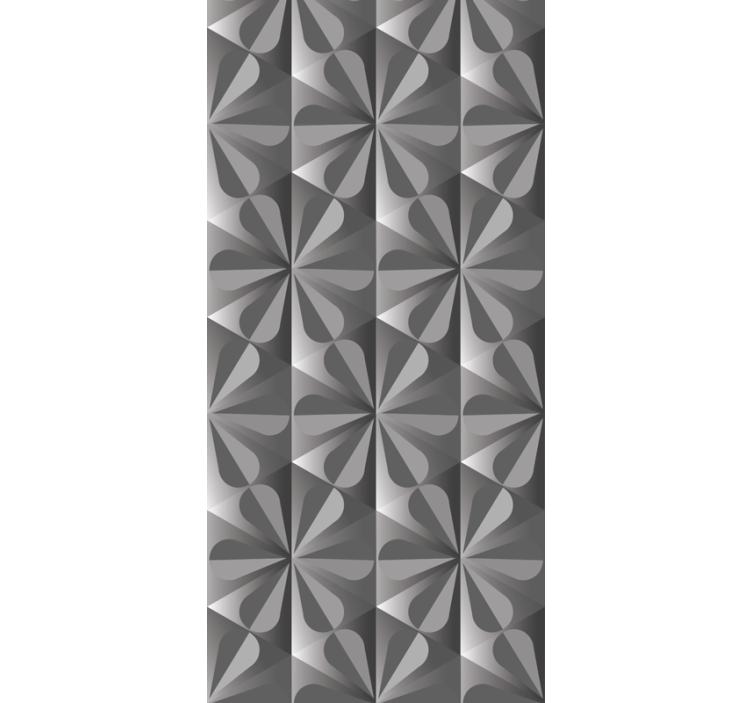 Roleta do kuchni w vintage geometryczne kwiaty - TenStickers