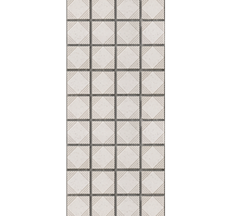 Roleta do kuchni białe minimalistyczne płytki abstrakcyjne - TenStickers