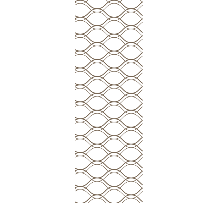 Roleta do kuchni brązowy falisty wzór geometryczny - TenStickers