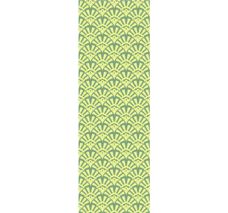 Roleta do kuchni w kolorze cytrynowym z lat 70. - TenStickers