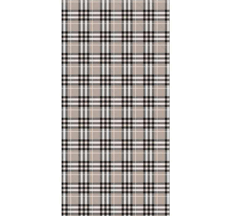Roleta do kuchni w tradycyjny szary szkocki tartan - TenStickers