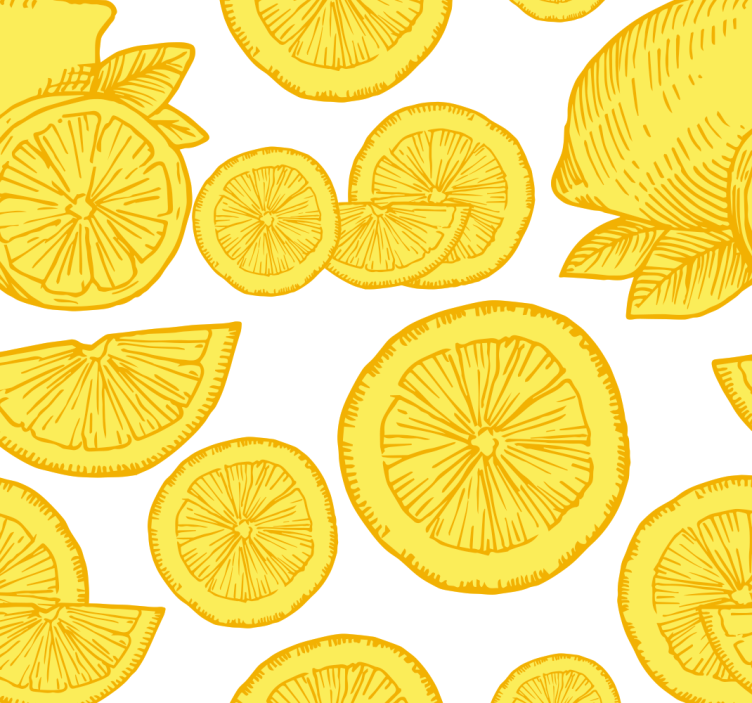Roleta do kuchni rysunek pomarańczy i cytryny - TenStickers