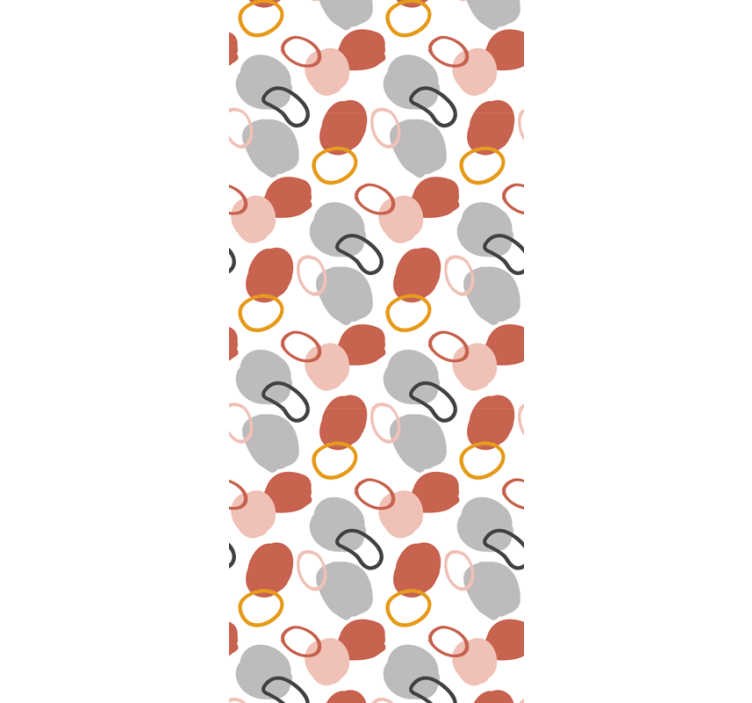 Roleta do biura kolorowe geometryczne kropki abstrakcyjne - TenStickers