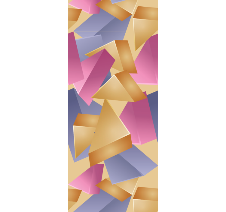 Roleta do biura geometria złotej piramidy - TenStickers