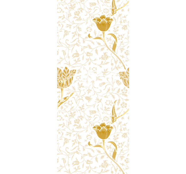 Roleta do biura kwiaty botaniczne - TenStickers