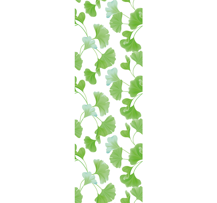 Roleta do biura liście ginkgo w zieleni - TenStickers