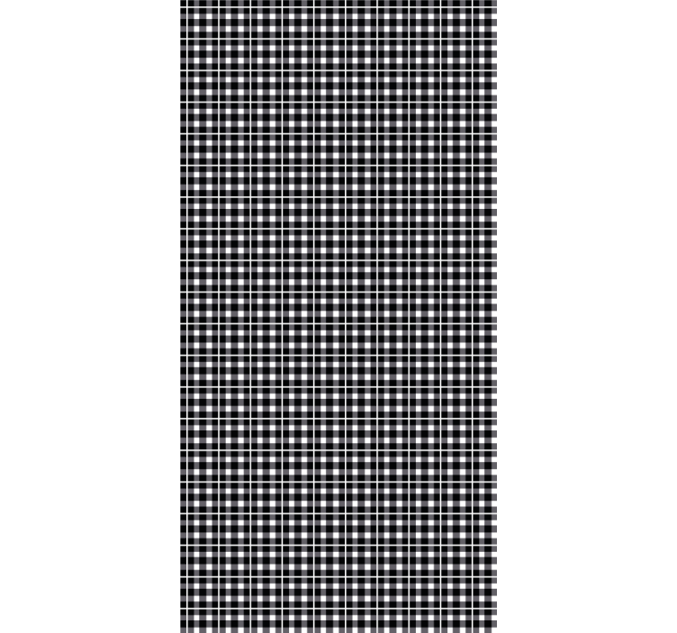 Roleta do biura w czarno-białą kratkę - TenStickers