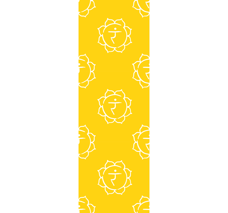 Roleta do biura z symbolem czakry splotu słonecznego - TenStickers