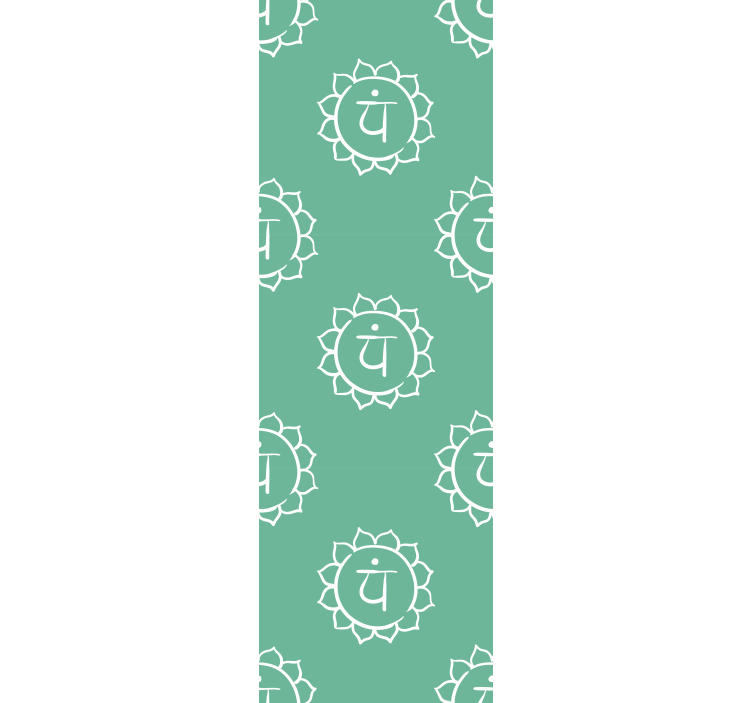 Roleta do biura z pięknym symbolem serca chakry - TenStickers