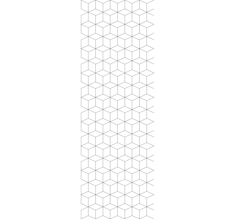 Roleta do biura wzór geometrycznych sześcianów - TenStickers