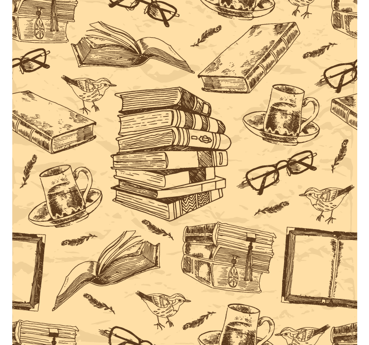 Roleta do biura stara biblioteka - TenStickers