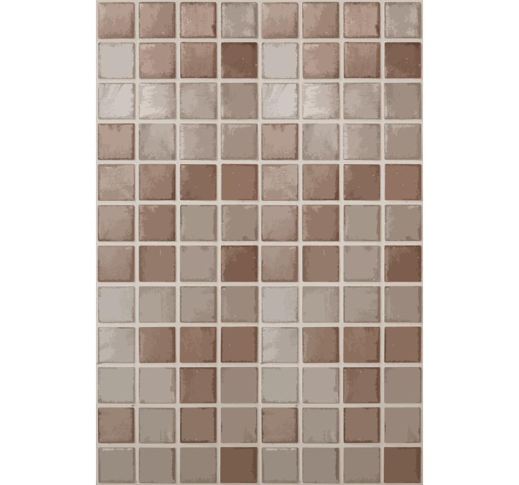 Beżowa roleta w wzór ceramicznych kwadratów - TenStickers
