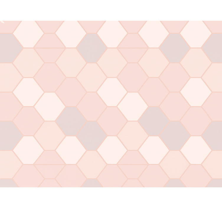 Różowa roleta nowoczesne abstrakcyjne figury różowe - TenStickers