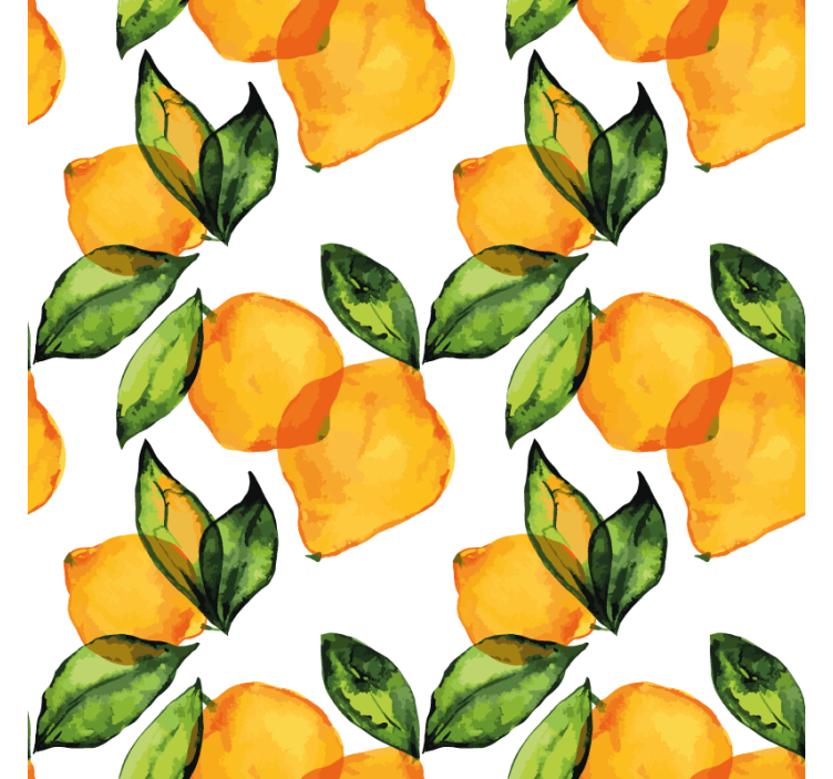 Roleta do kuchni w stylu śródziemnomorskim z cytrynami - TenStickers