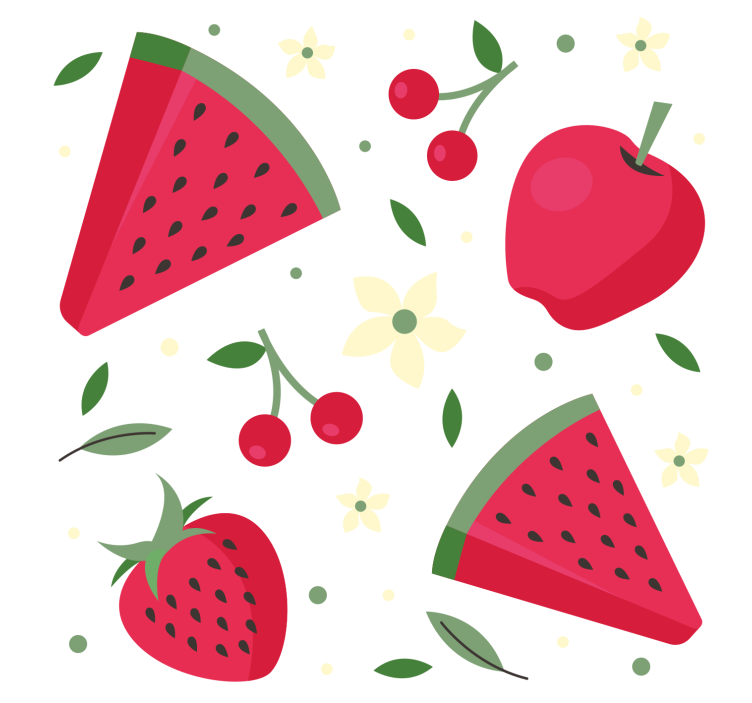 Roleta do kuchni w różnorodne owoce - TenStickers