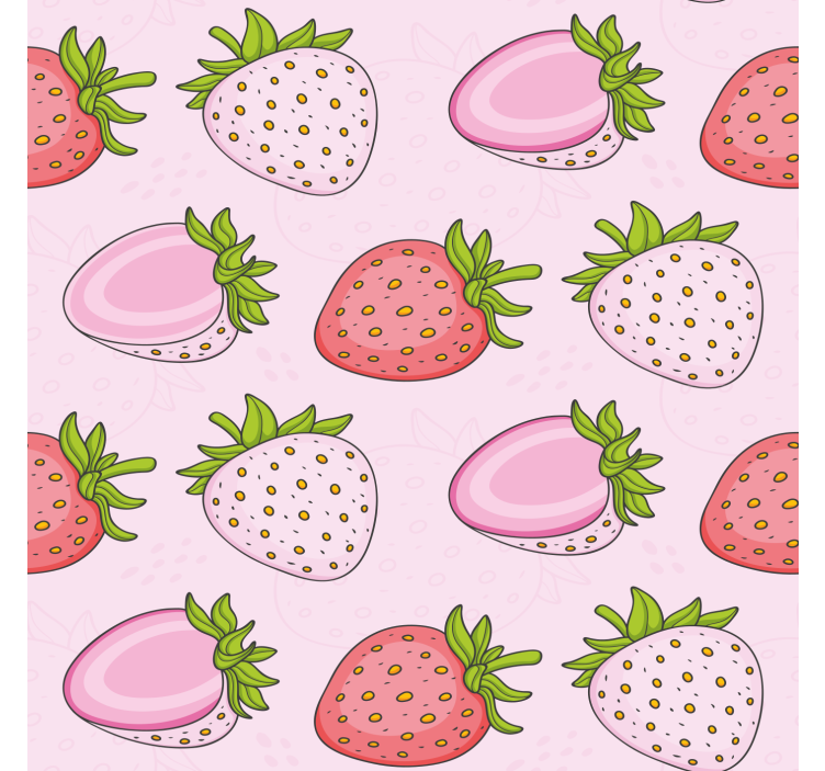 Roleta do kuchni w truskawki różowe i czerwone - TenStickers