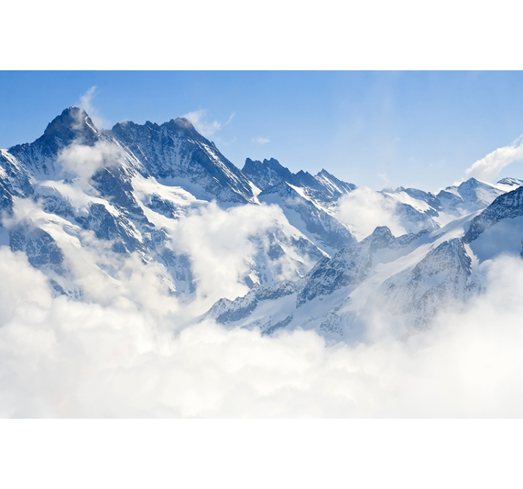 Biała roleta krajobraz alpejski - TenStickers