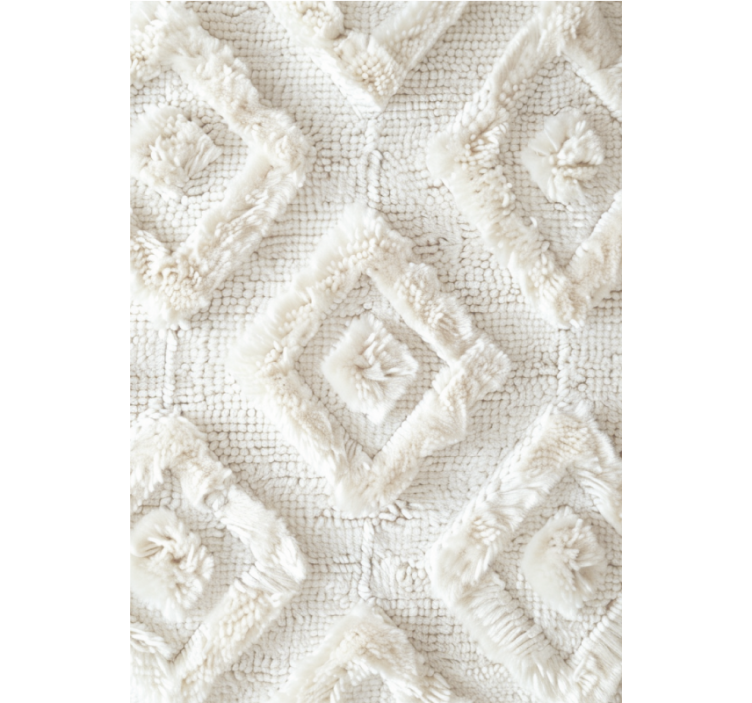 Biała roleta w diamentowy wzór - TenStickers