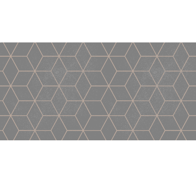 Szara roleta w geometryczny szary wzór heksagonów - TenStickers