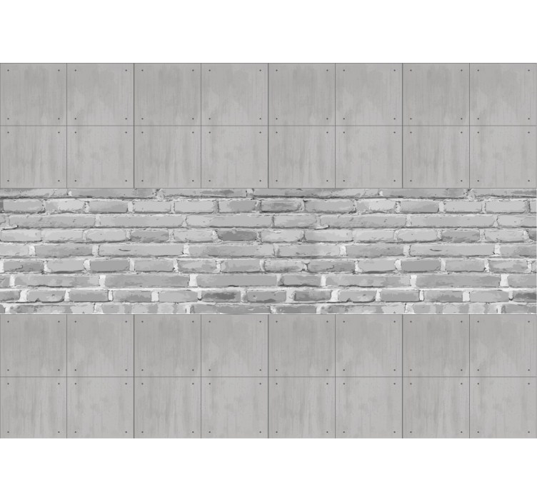 Szara roleta w betonowe panele - TenStickers