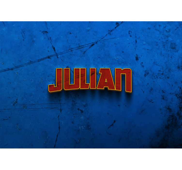 Niebieska roleta z superbohaterem i imieniem - TenStickers