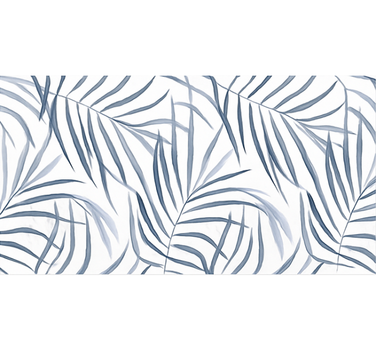 Niebieska roleta w cienkie liście - TenStickers