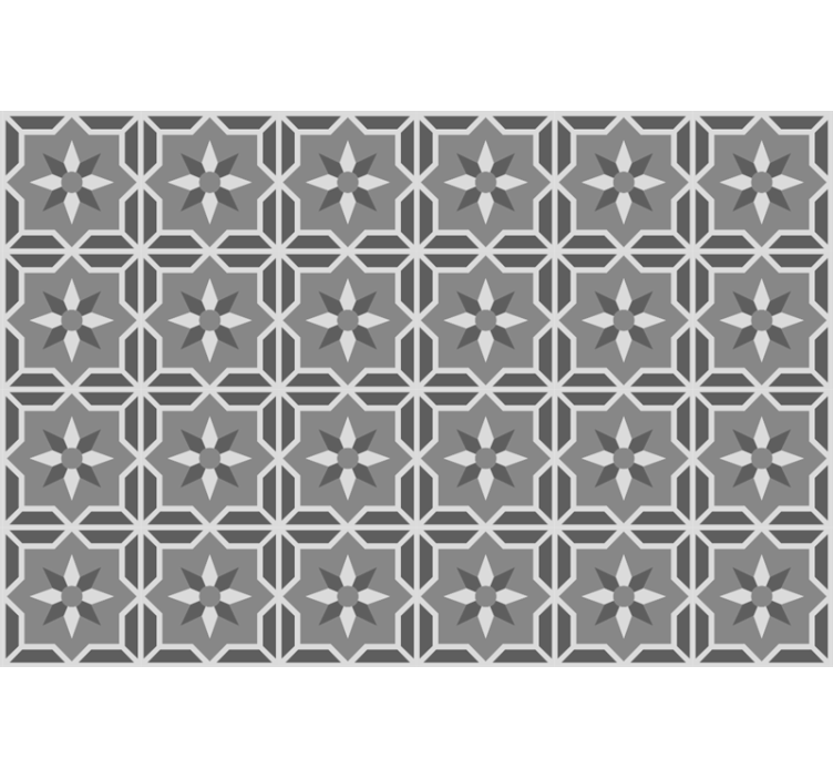 Szara roleta geometryczna na delikatnym szarym tle - TenStickers