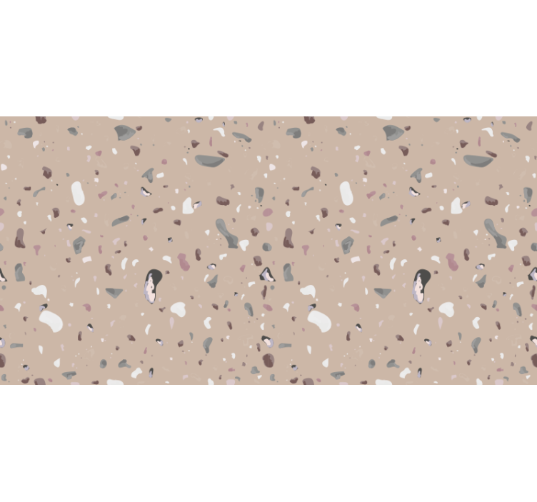 Beżowa roleta w wzór beżowego terrazzo - TenStickers