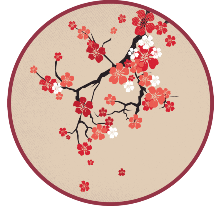 Beżowa roleta w koreańskim stylu natury - TenStickers