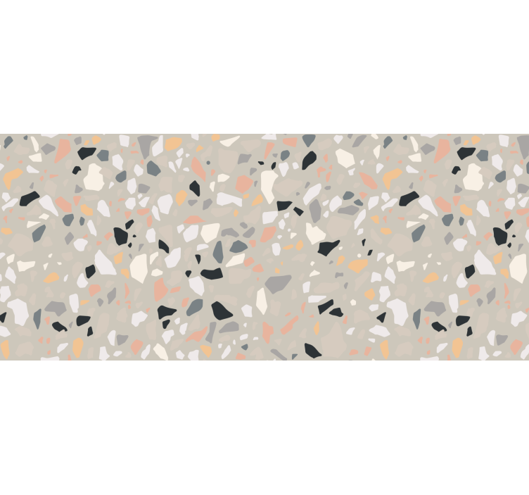 Beżowa roleta w beżowy terrazzo - TenStickers