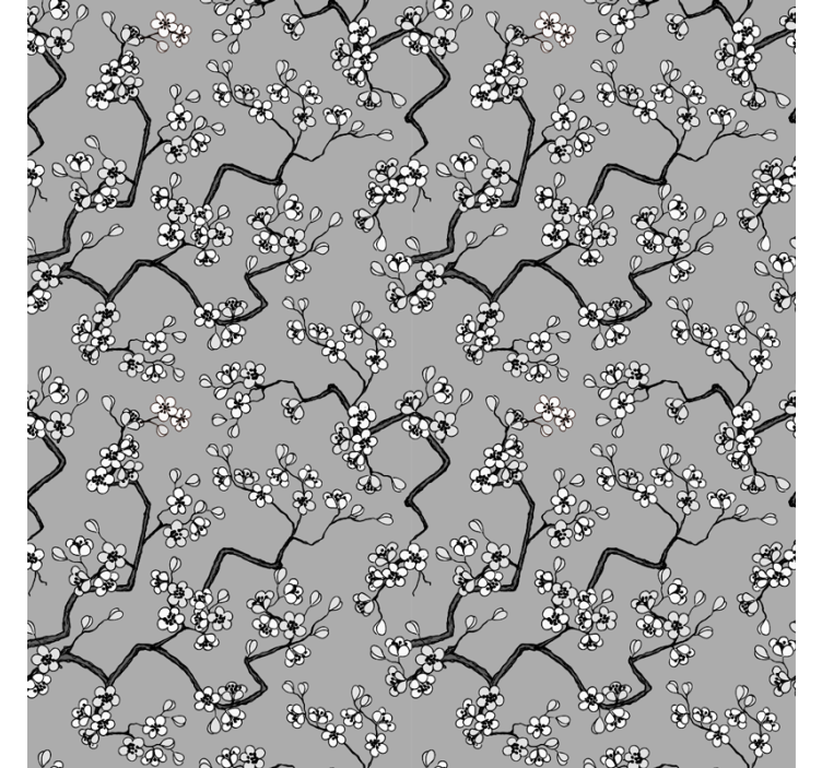 Roleta z drzewami Czarne gałęzie - TenStickers