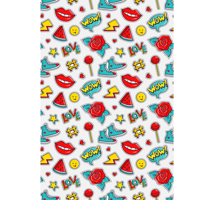 Śmieszna roleta wzorce kultury popularnej - TenStickers