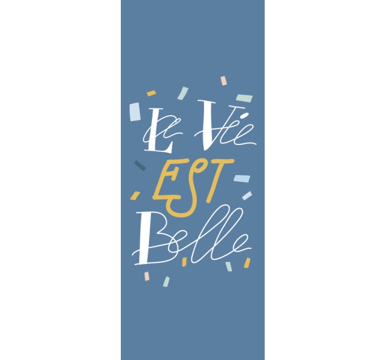 Rolety do głównej sypialni Elegancki tekst - TenStickers