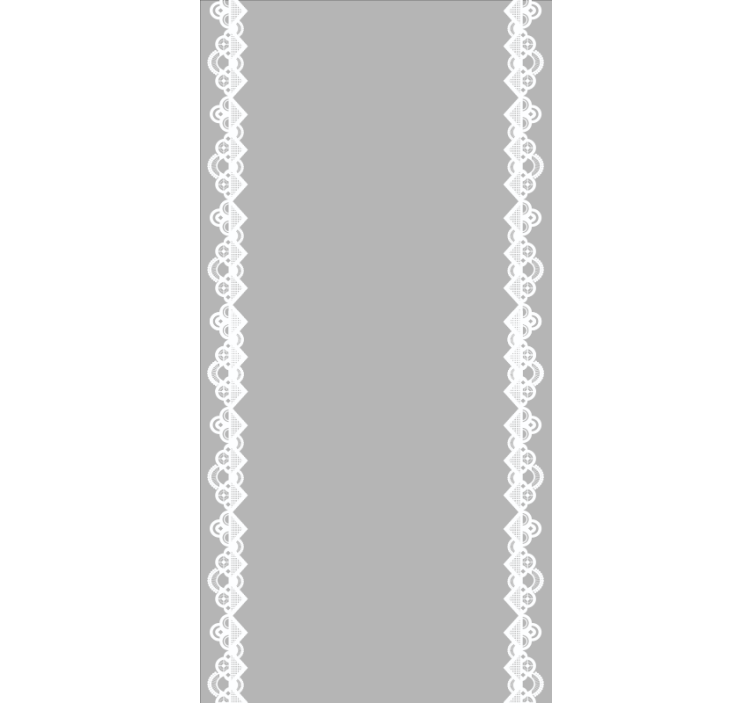 Rolety do salonu Eleganckie koronkowe lamówki - TenStickers