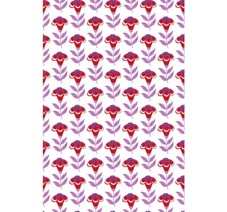 Roleta z kwiatami i roślinami żywy motyw kwiatowy - TenStickers