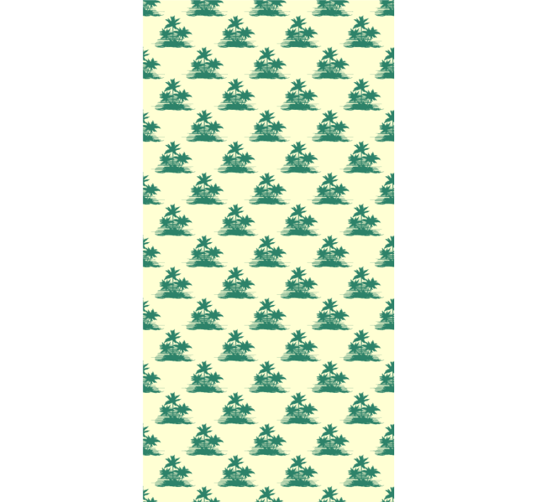 Roleta z drzewami sylwetki tropikalnych palm - TenStickers