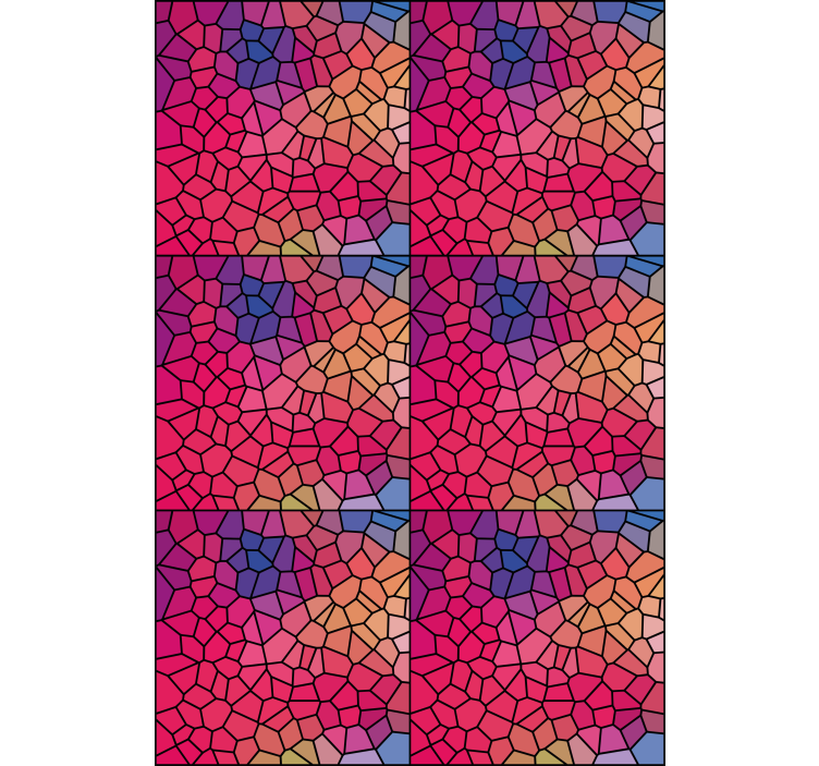 Roleta w tekstury i wzory mozaikowy wzór kolorystyczny - TenStickers