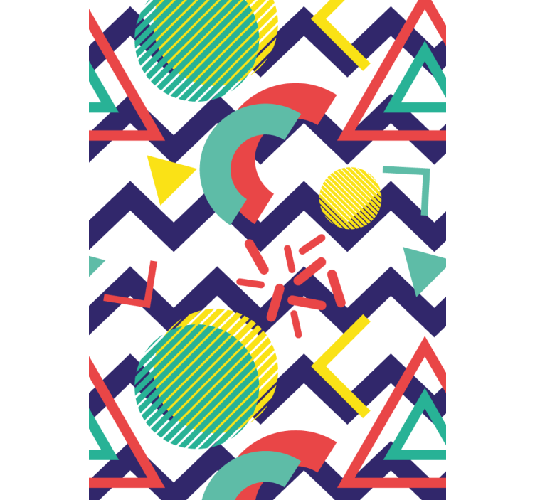 Nowoczesna roleta abstrakcyjne zabawne figury - TenStickers