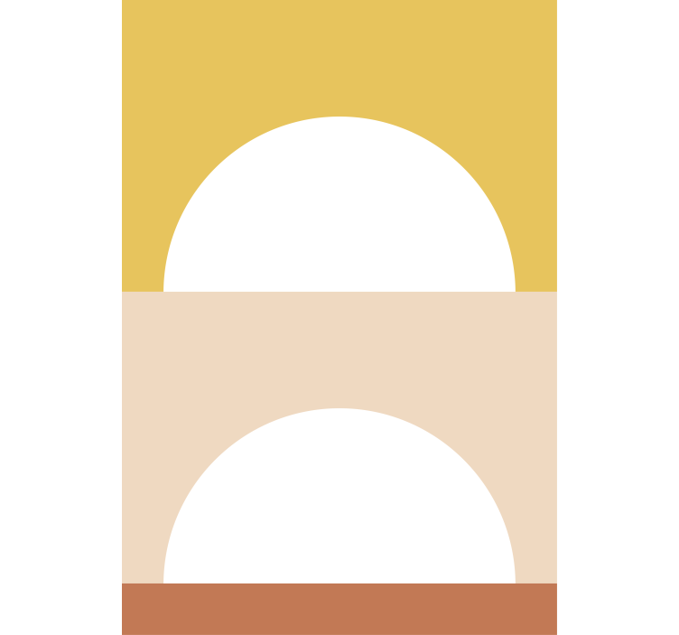 Nowoczesna roleta kręgi wschodzącego słońca - TenStickers