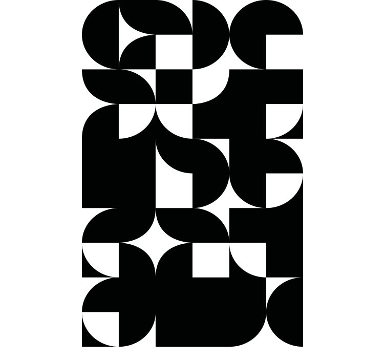 Nowoczesna roleta energetyczne geometryczne układy - TenStickers