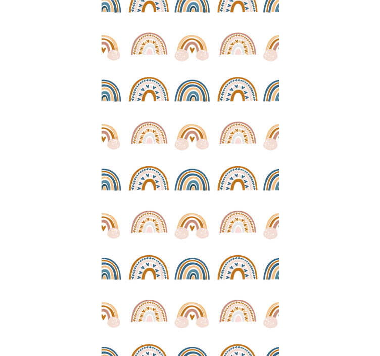 Roleta dla dzieci z motywami nordyckiej tęczy - TenStickers