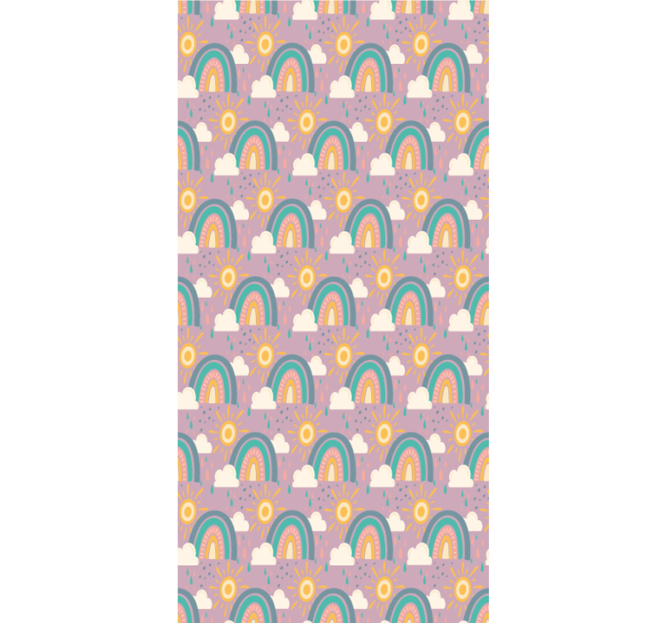 Roleta dla dzieci tęcze i słońca - TenStickers