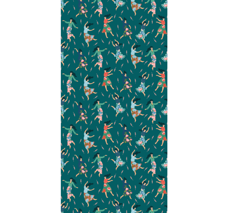 Oryginalna roleta wzór tańczących kobiet - TenStickers