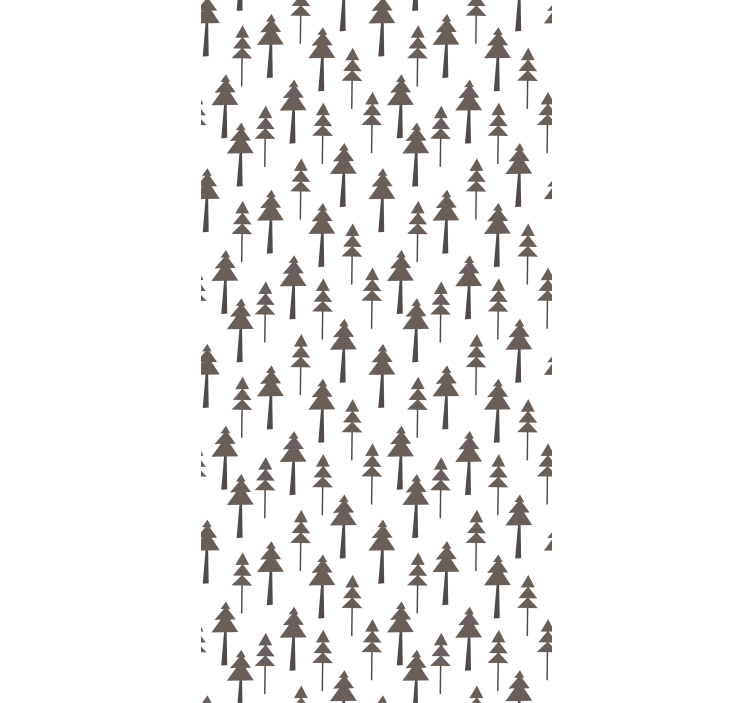 Nowoczesna roleta okienna w brązowe drzewa - TenStickers